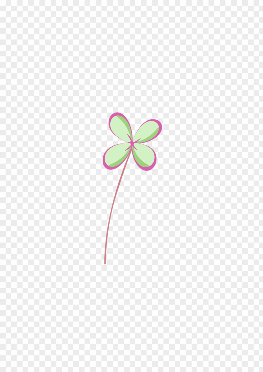 Bright Clover Textile Petal Pattern PNG