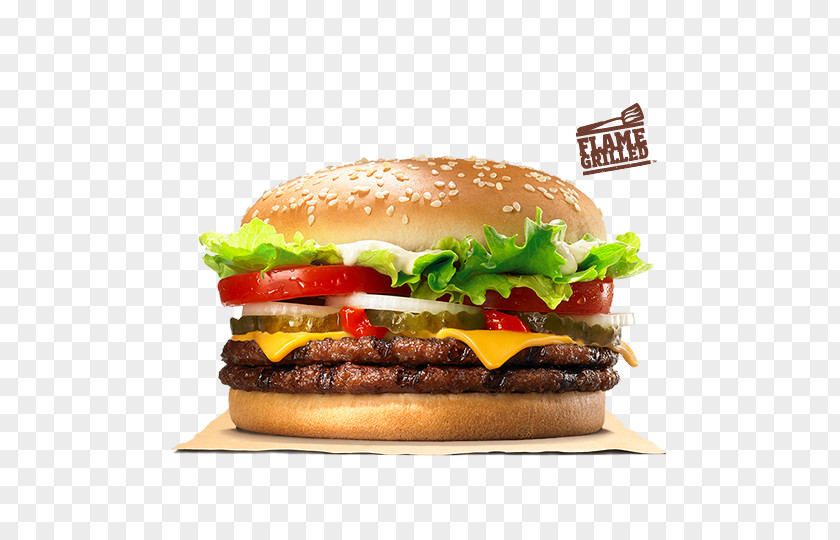 Burger King Whopper Cheeseburger Hamburger Cheese Sandwich Beefsteak PNG
