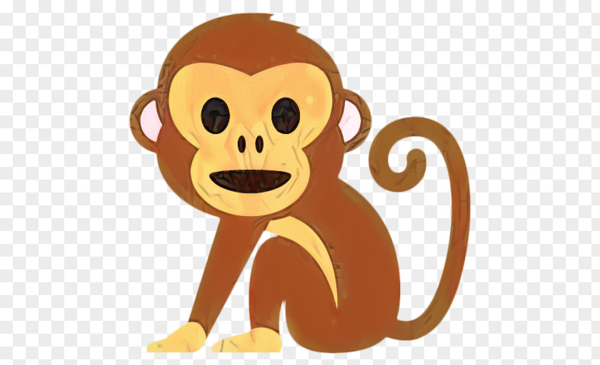 Animation Old World Monkey Smiley Face Background PNG