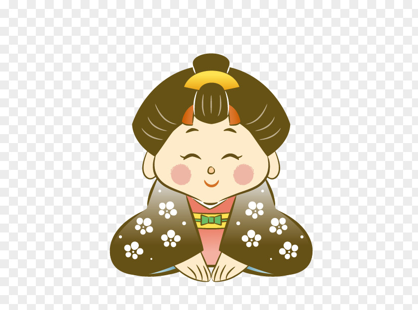 Cartoon Kimono Woman Clip Art PNG