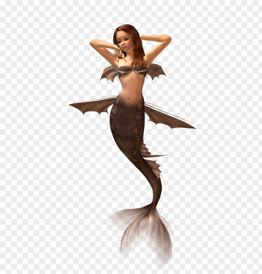 Dark Mermaid Cartoon Siren PNG
