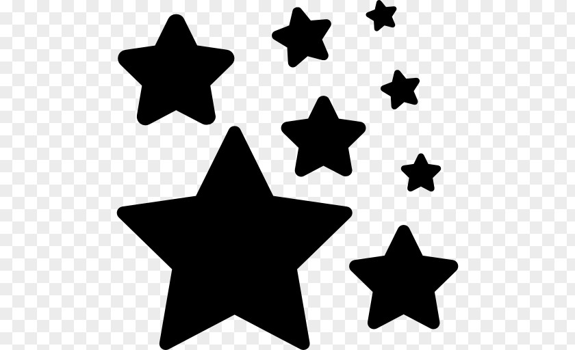 Five-shaped Star Silhouette Clip Art PNG