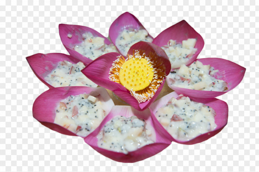Lotus Shaped Gourmet Tray PNG