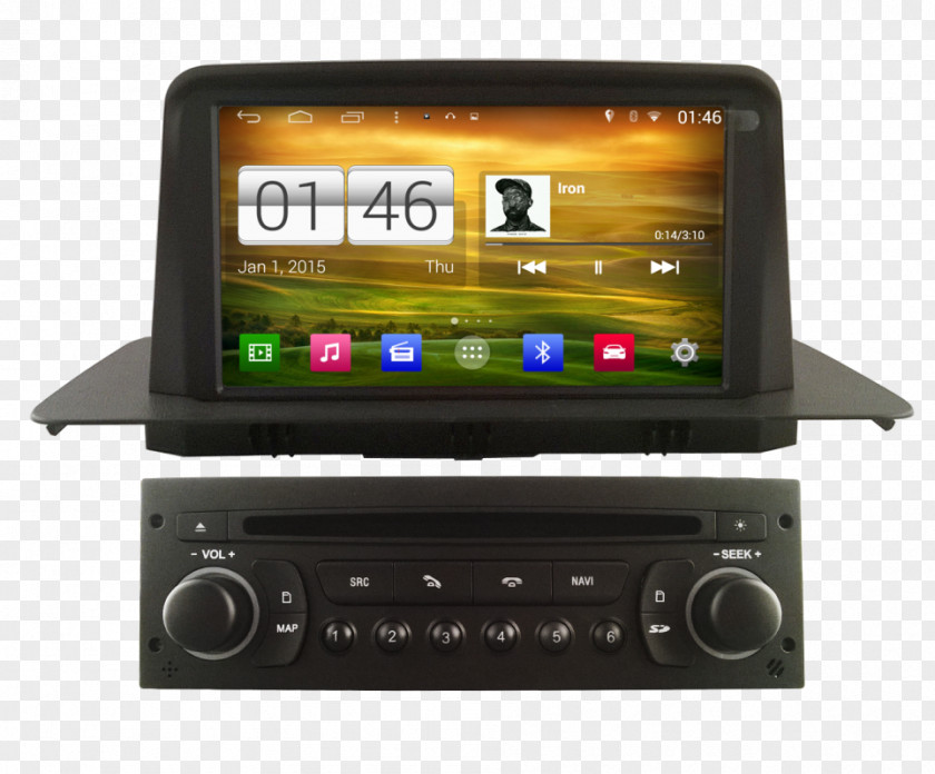 Peugeot GPS Navigation Systems Car Vehicle Audio ISO 7736 PNG