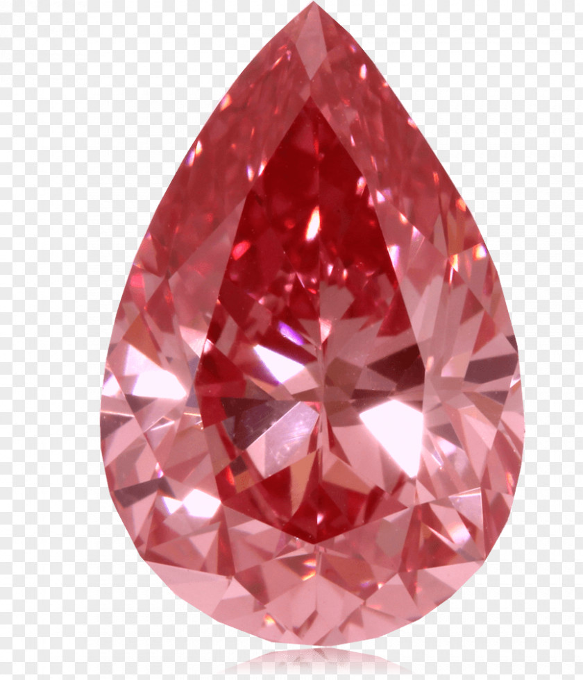 Red Drop Diamond Image Pink PNG