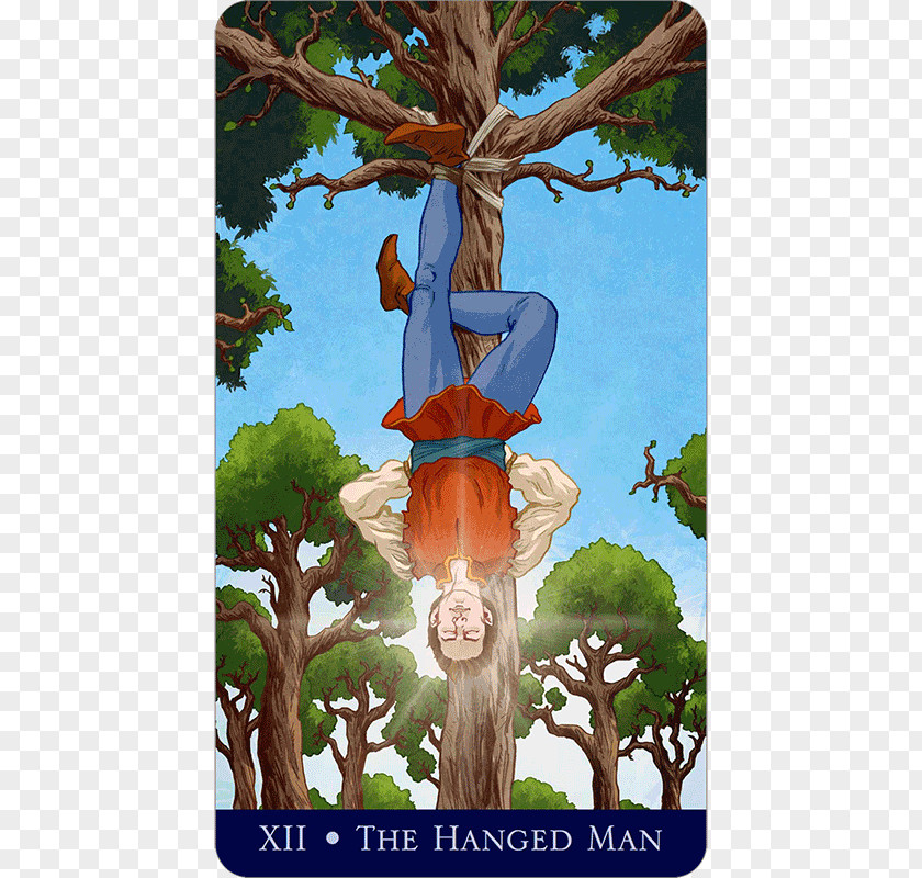 This Charming Man The Hanged Rider-Waite Tarot Deck Major Arcana Llewellyn's Classic PNG