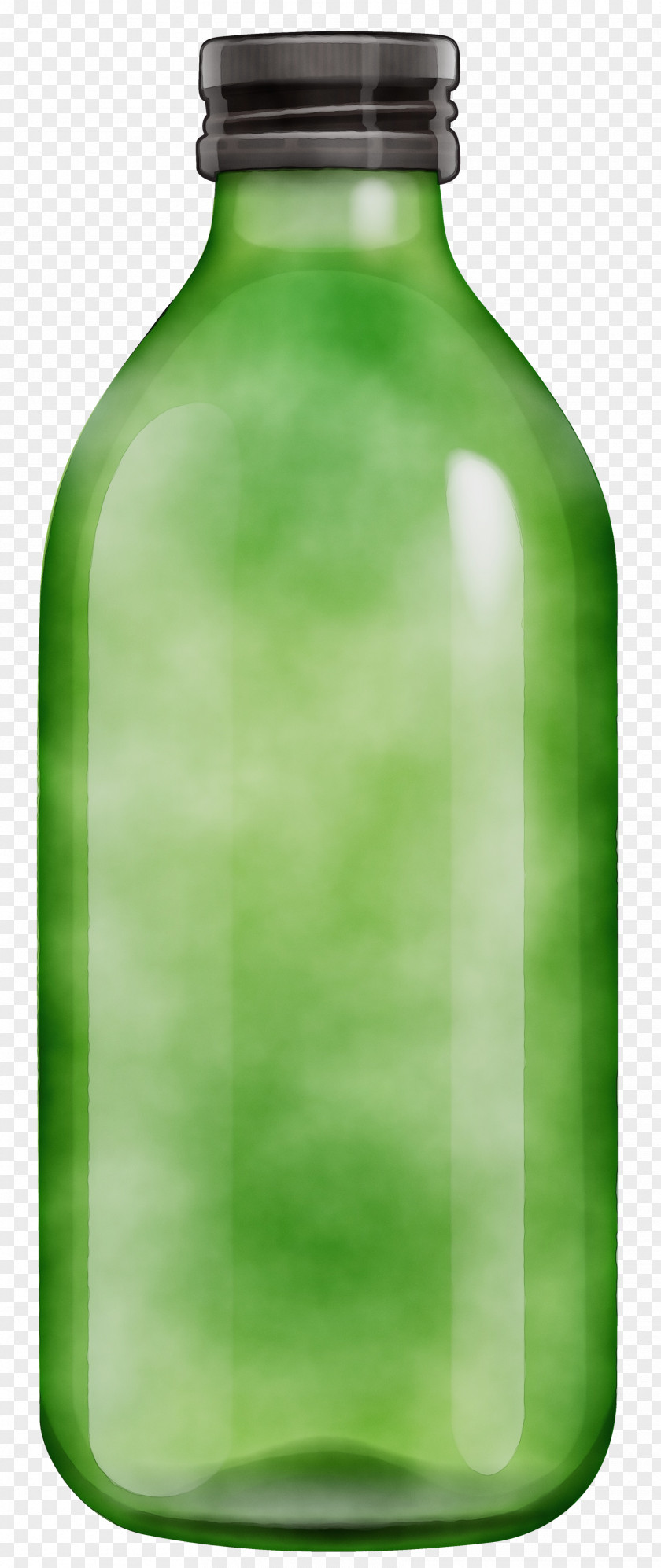 Arch Glass Bottle Green Wine Water PNG