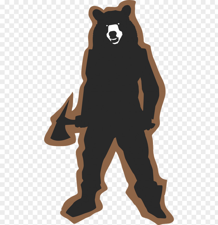 Bear Silhouette Clip American Black T-shirt Polar Art PNG