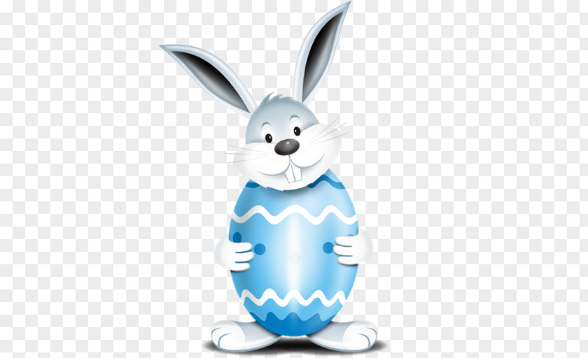 Blue Easter Egg Bunny Food PNG