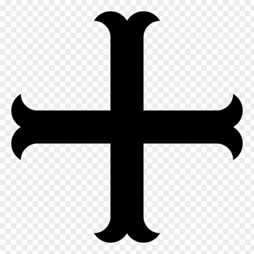 Christian Cross Heraldry Moline PNG
