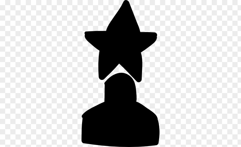 Hand-painted Star Award Trophy PNG