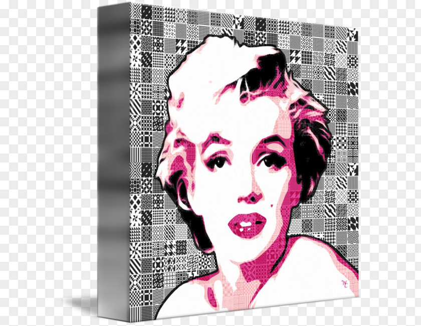 Marilyn Monroe Graphic Design Poster Pink M PNG
