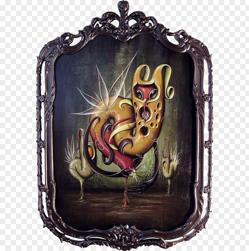 Retro Monster Picture Frame Art Painting PNG
