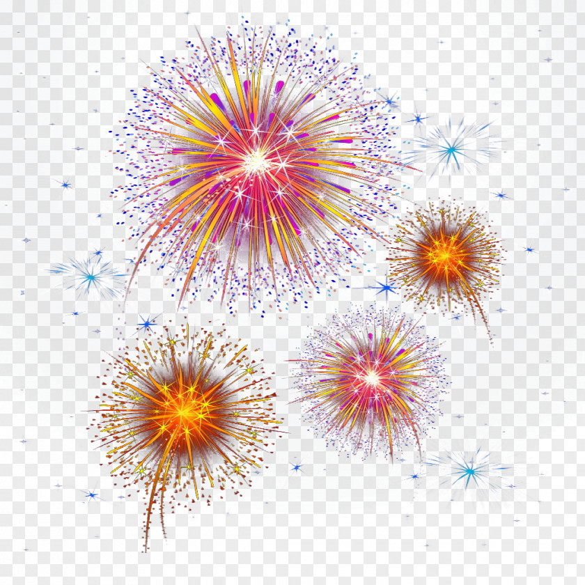 Small Colored Dots Fireworks Point Geometry PNG
