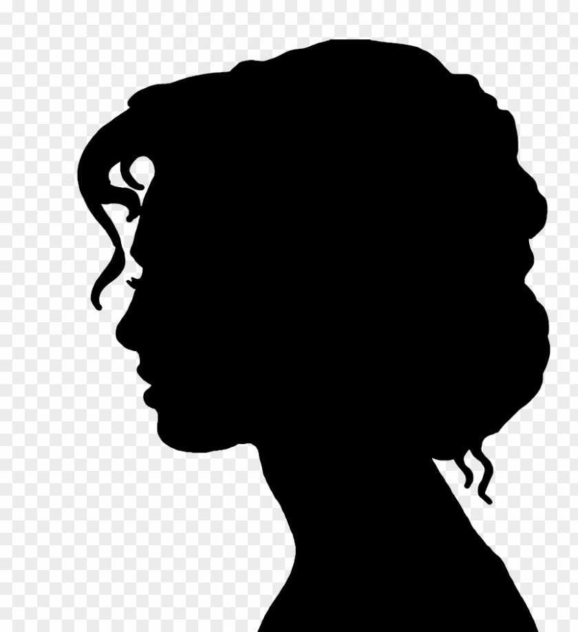 Woman Face Victorian Era Silhouette Female Drawing PNG