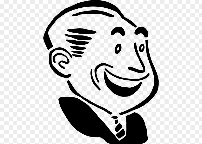 Man Profile Smiley Clip Art PNG