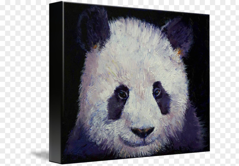 Painting Giant Panda Canvas Print Printmaking PNG