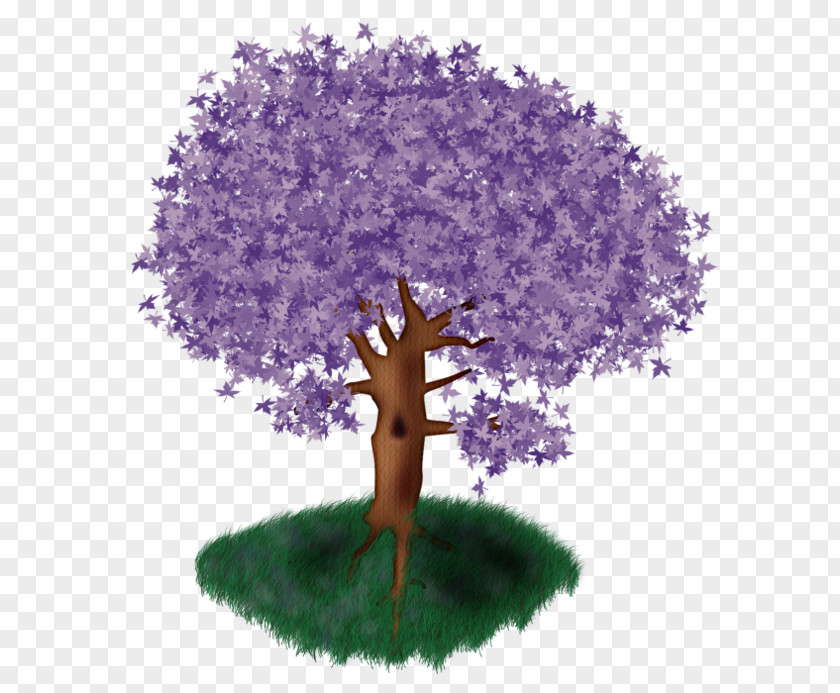 Purple Tree Clip Art PNG