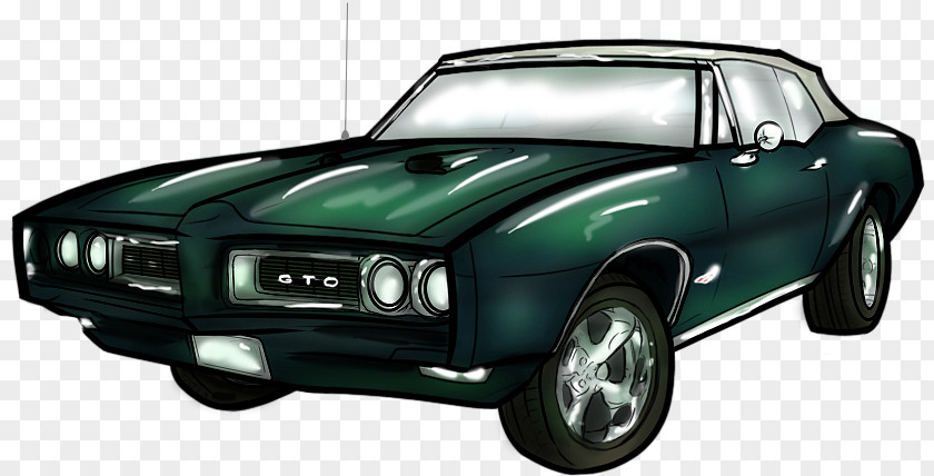 Car Pontiac GTO Muscle Hardtop Personal Luxury PNG