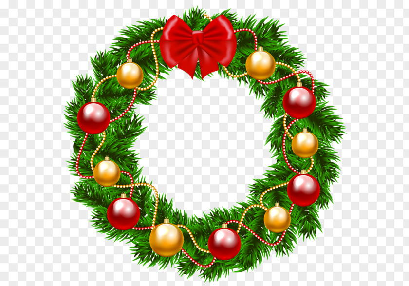Christmas Clip Art Wreath Garland PNG