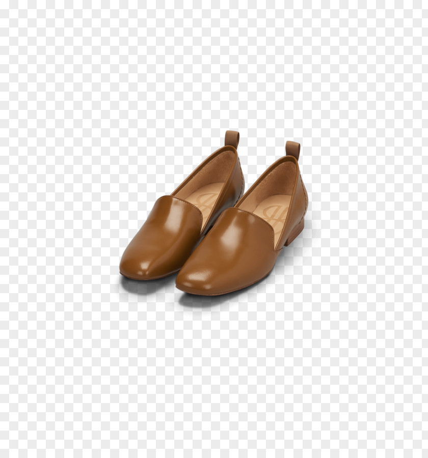 Dressing Down Loafers Slip-on Shoe Leather Sandal Caramel Color PNG