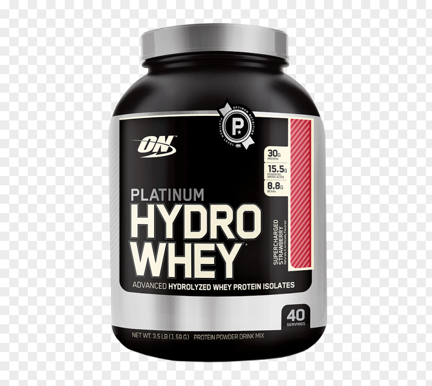 Free Whey Optimum Nutrition Platinum Hydrowhey Dietary Supplement Hydro 1.6kg Strawberry Hydrolysate PNG