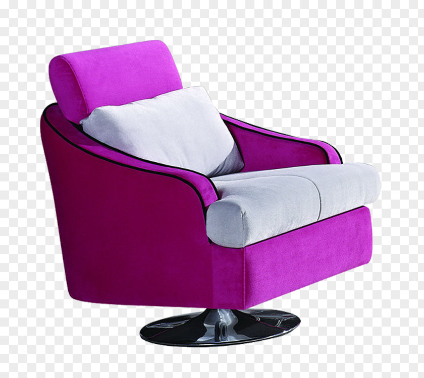 High-end Sofa Pull Graphic Material Free Purple Chair Couch PNG