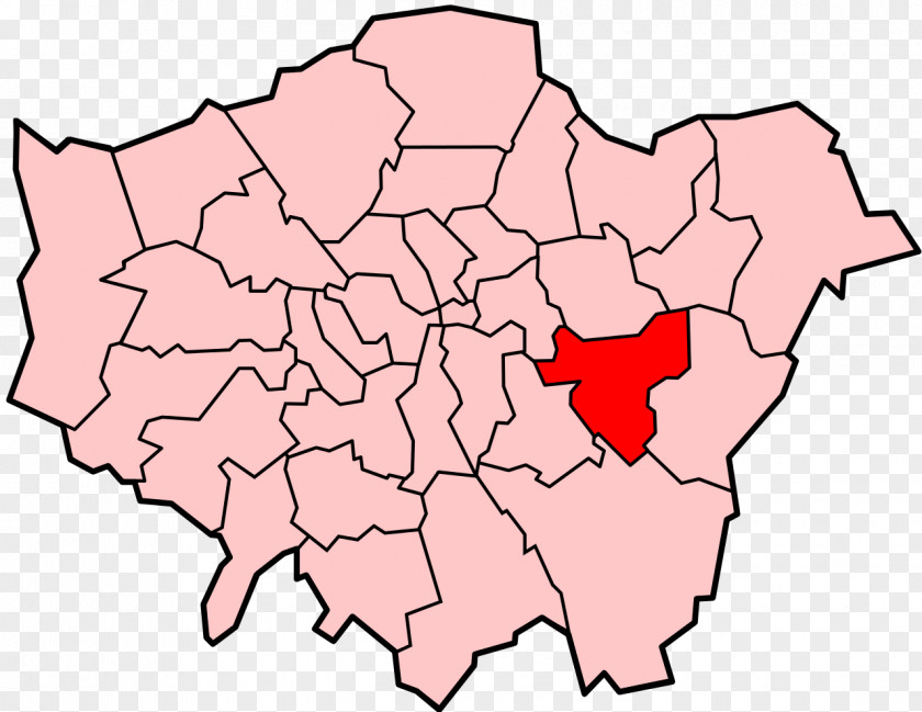 Map London Borough Of Islington Southwark Redbridge Barking And Dagenham Havering PNG