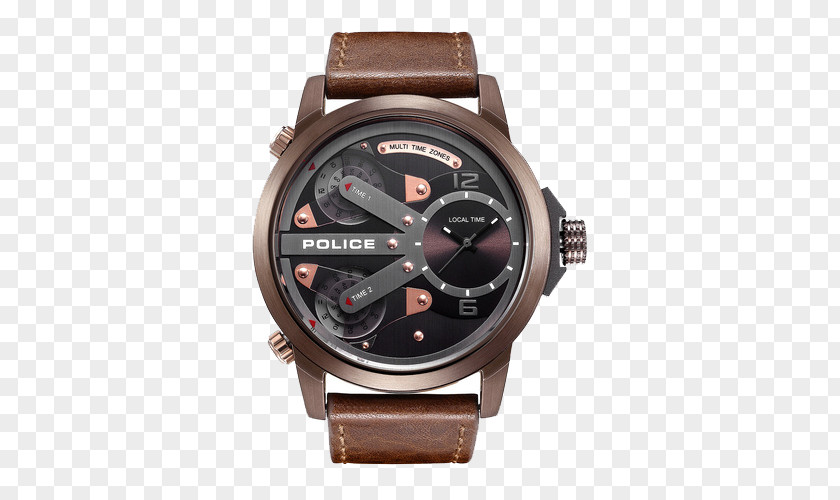 Police Personality Quartz Watch Europe Analog Clock Designer PNG
