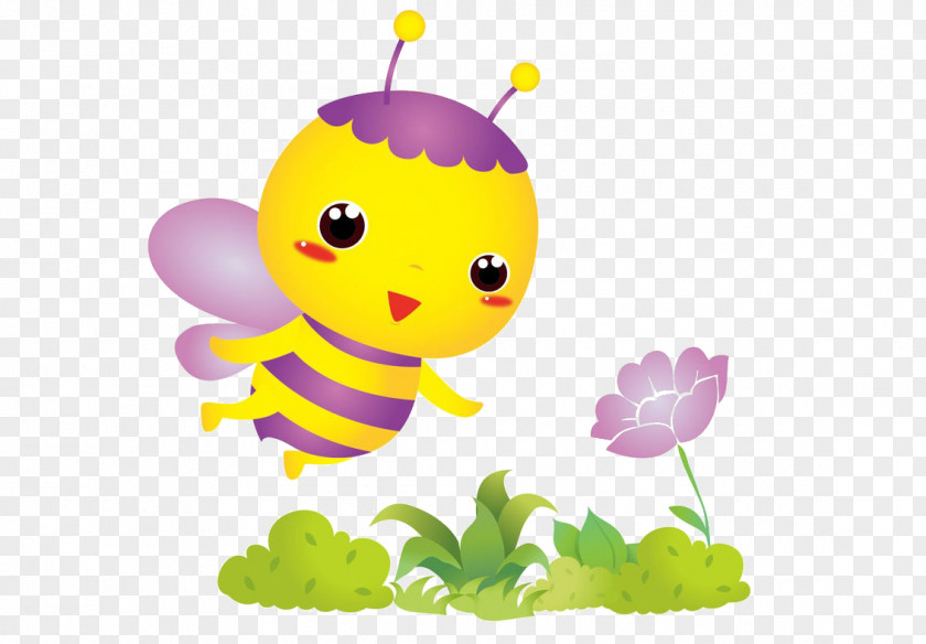 Bee Insect Apis Florea Cartoon PNG