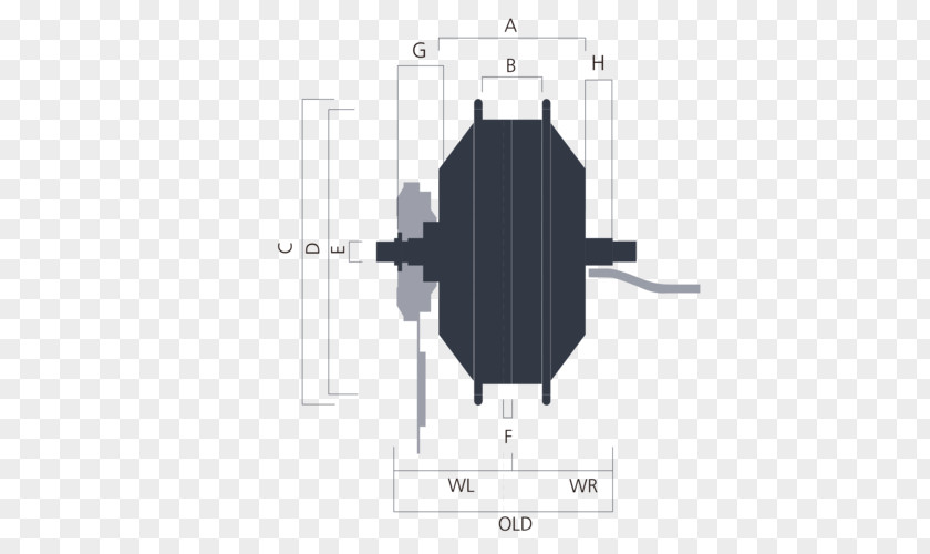 Bicycle Wheel Hub Motor Electric Brushless DC PNG