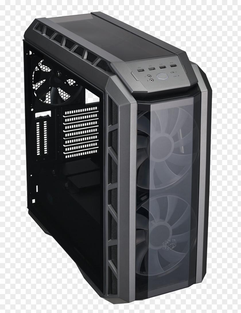 Copper Mesh Facade Computer Cases & Housings Power Supply Unit Cooler Master MasterCase H500P Midi-tower Black ATX PNG