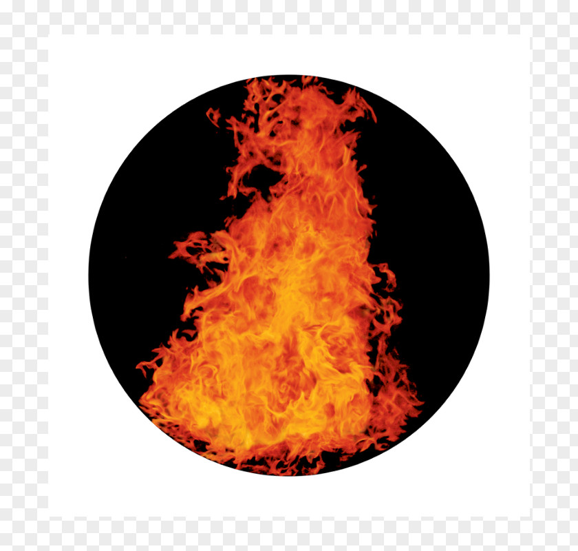 Flame Apollo Glass Gobo Bonfire PNG