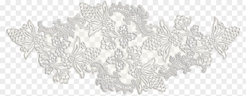 White Decoupage Black Drawing Lace PNG