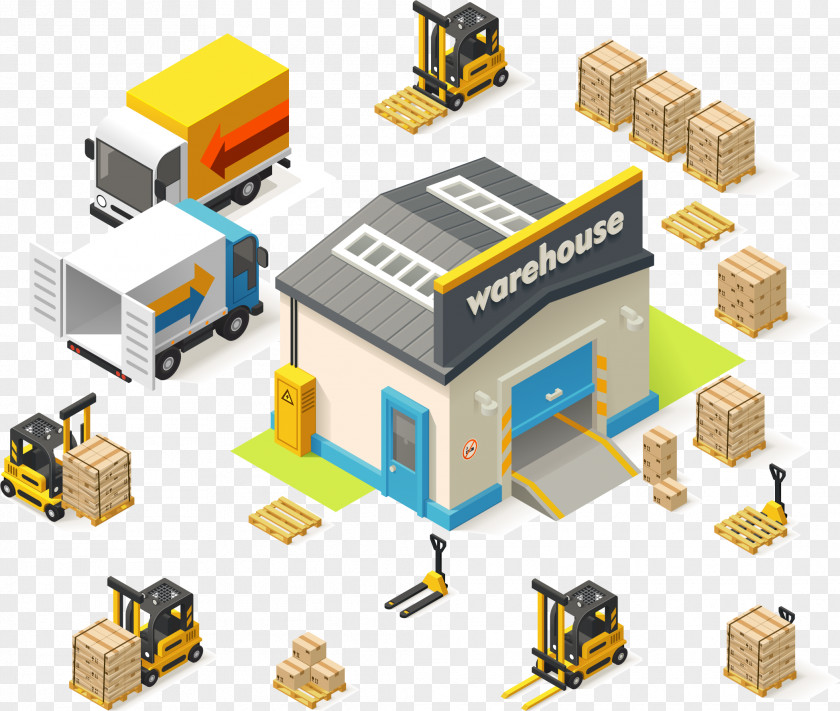 2017 Warehouse Logistics Creative Class Royalty-free Illustration PNG