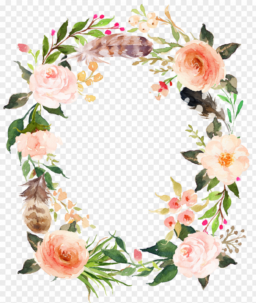 Delicate Floral Wreath PNG floral wreath clipart PNG