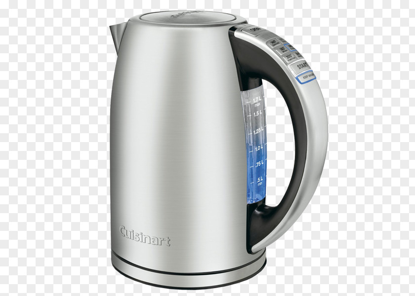 Electric Kettle Stainless Steel Cuisinart Cordless PNG