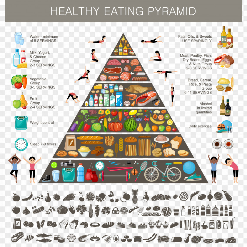 Pyramid Healthy Recipes Food Stock Photography Illustration PNG