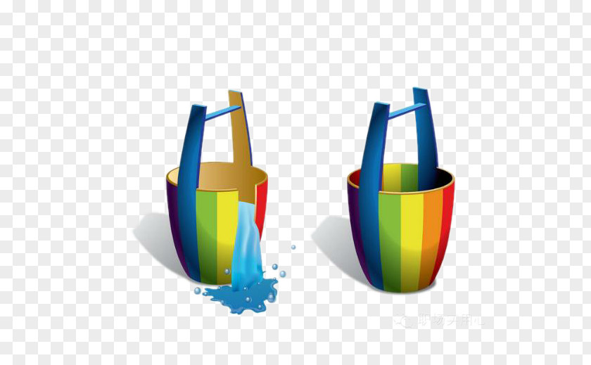 Coloured Spilled Bucket Barrel U5b9au5f8b Theory U6548u5e94 PNG