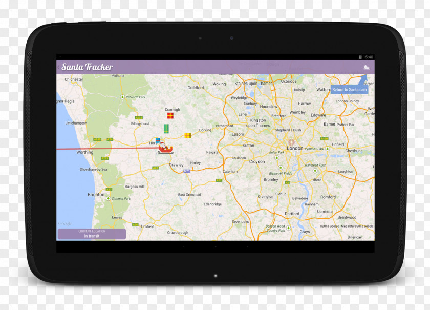 Google Santa Tracker Claus Maps Tablet Computers PNG