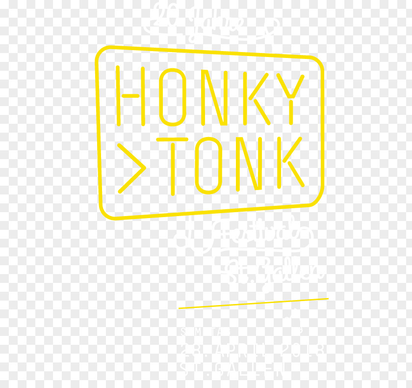 Honky Tonk Brand Logo Line Font PNG