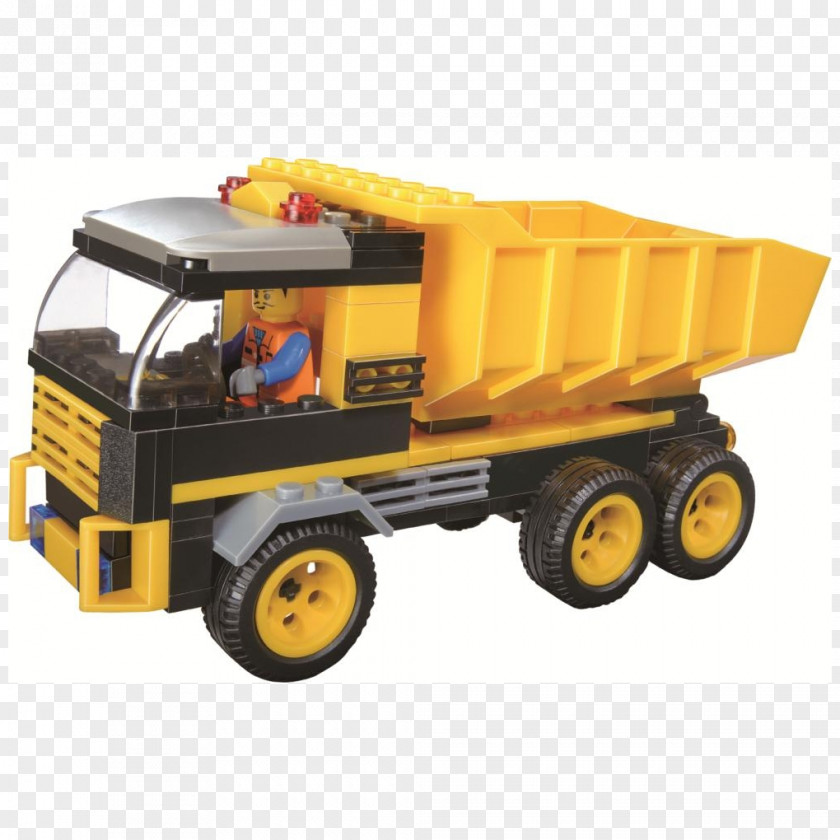 Dump Truck Car Architectural Engineering Toy Block PNG