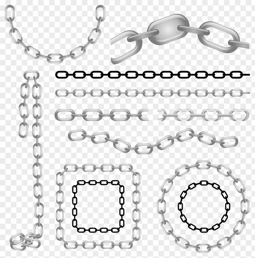 Metal Chain Vector Stock Illustration Clip Art PNG