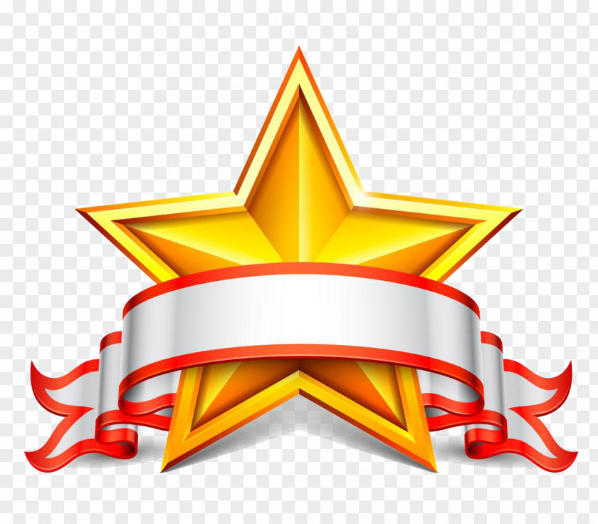 Star Tag Banner Clip Art PNG