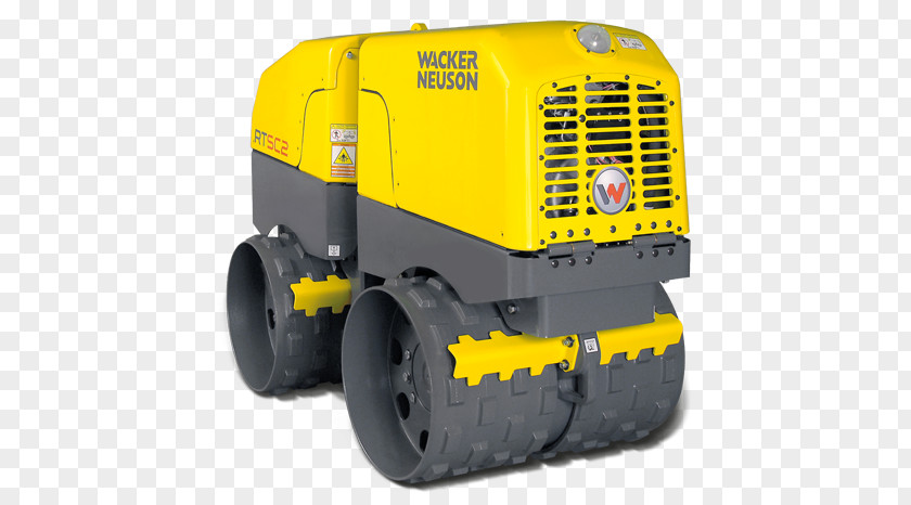 Wacker Neuson Road Roller Compactor Heavy Machinery Architectural Engineering PNG