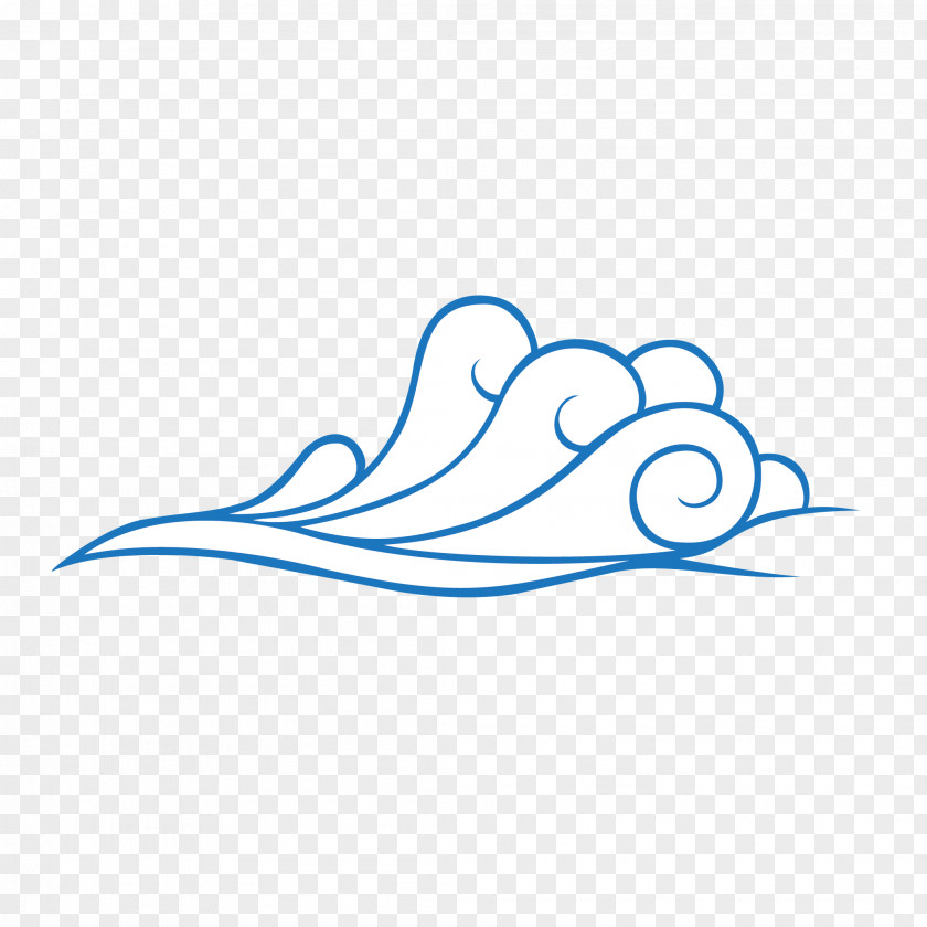 Water-like Clouds Wind Wave Seawater Element PNG