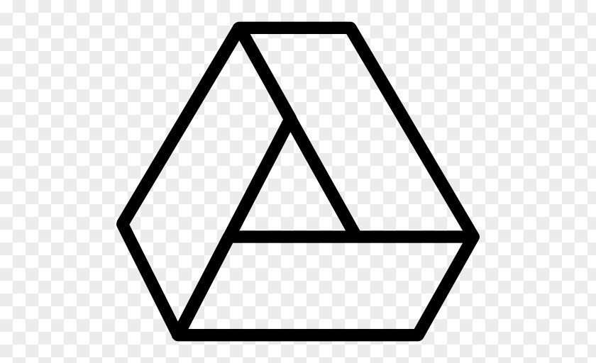 Impossible Triangle Google Drive Logo Icon Design PNG
