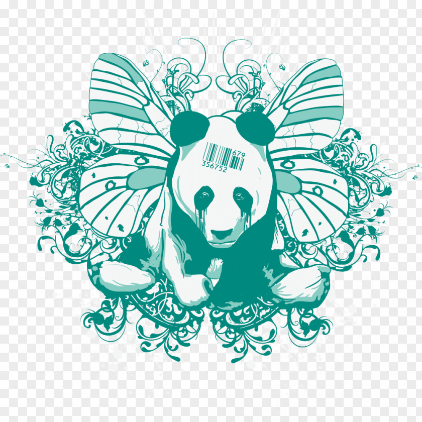 Panda Tattoo T-shirt Royalty-free Illustration PNG