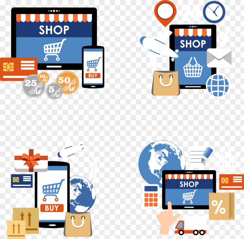 Vector Online Shopping Drawing Photography Clip Art PNG