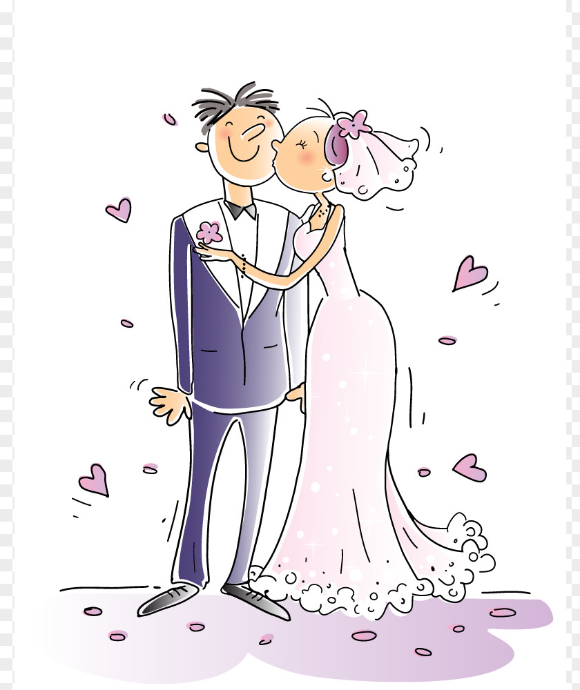 Wedding People Cartoon Comics Clip Art PNG